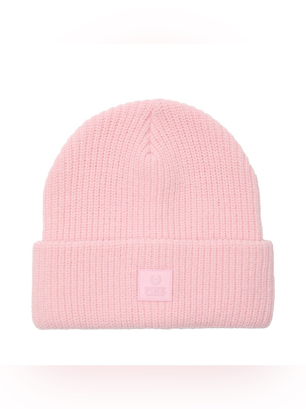PINK Victoria's Secret  Light Pink Rib Knit Beanie💗
